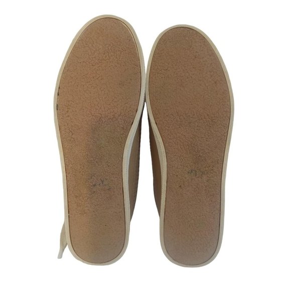 Calvin Klein Jeans Shoes Women's Size 8 Beige Marigold Leather Lace Up Low Top - Picture 4 of 6